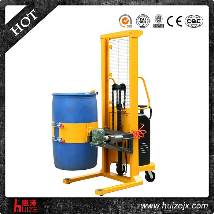 半電動(dòng)多功能油桶車（單門架，夾塑桶）