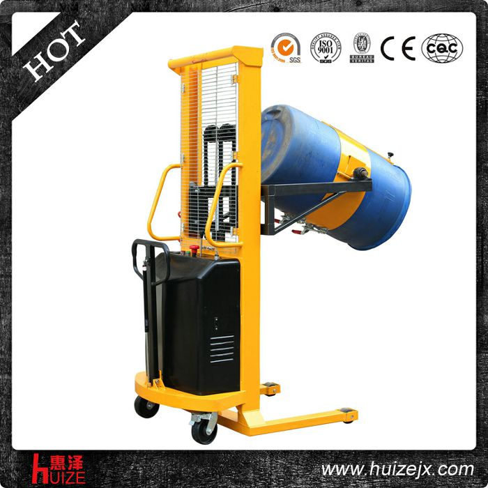 半電動(dòng)多功能油桶車（單門架，夾塑桶）2