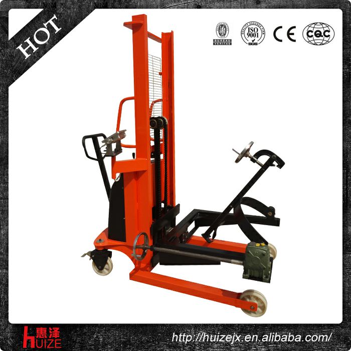 半電動(dòng)稱重油桶車（夾鐵桶，手搖翻轉(zhuǎn)）